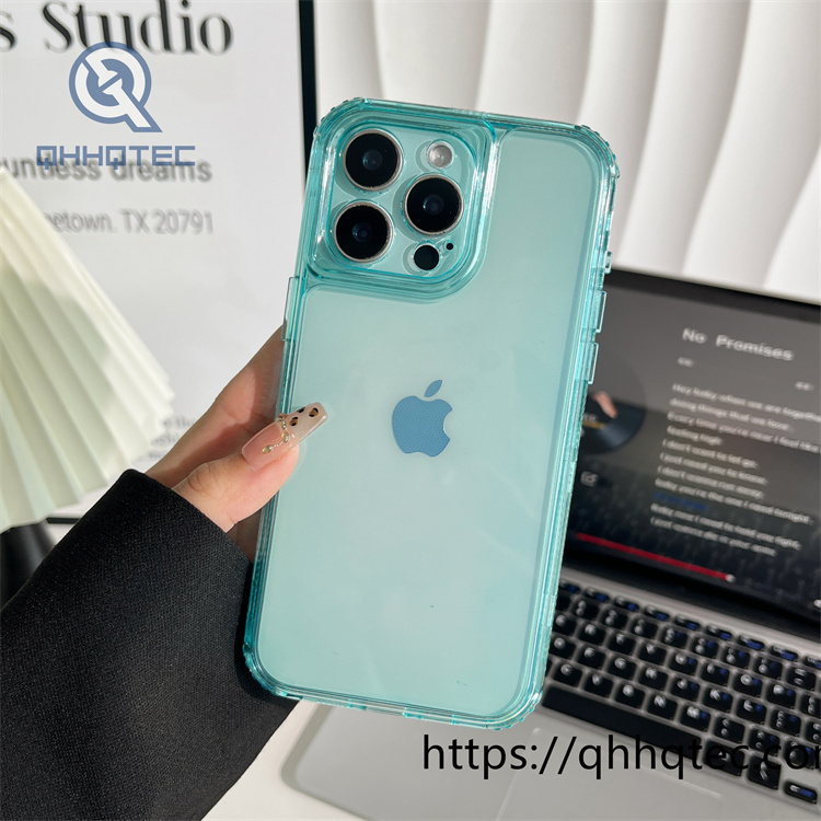 macaron color transparent 3 in 1 case