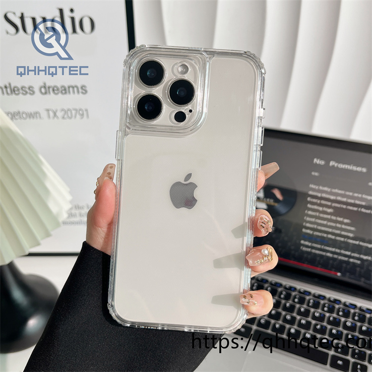 macaron color transparent 3 in 1 case