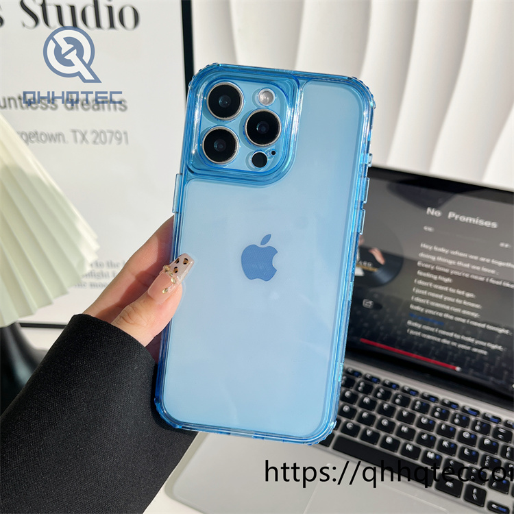 macaron color transparent 3 in 1 case