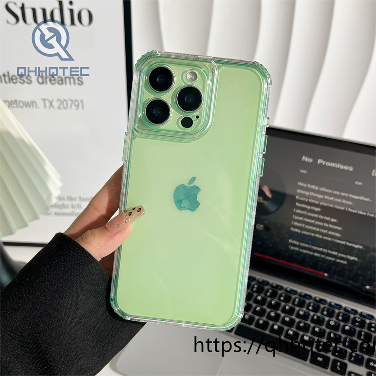 macaron color transparent 3 in 1 case