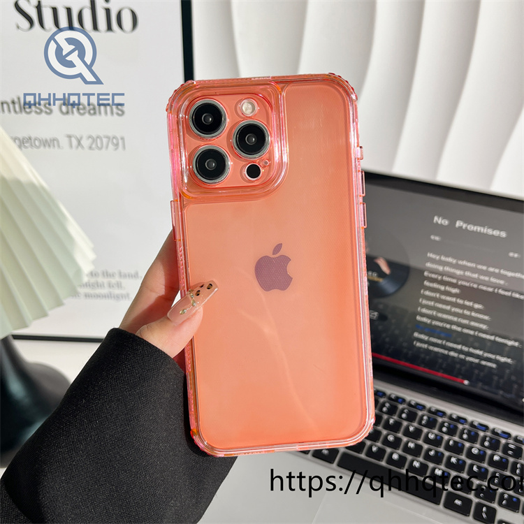 macaron color transparent 3 in 1 case