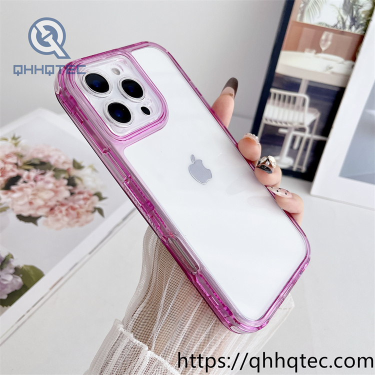 clear transparent 3 in 1 case color frame