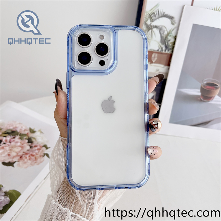 clear transparent 3 in 1 case color frame