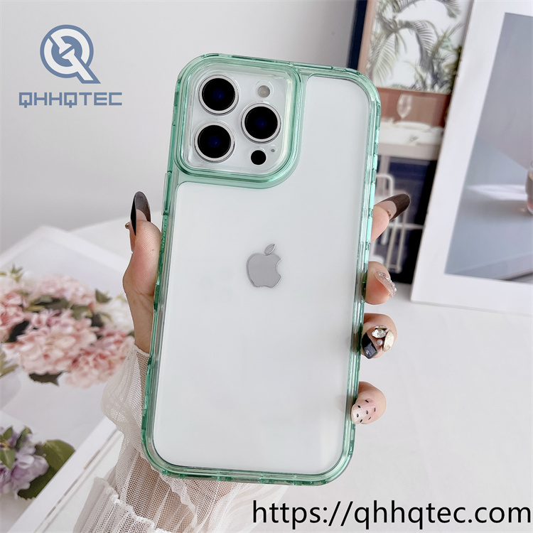 clear transparent 3 in 1 case color frame