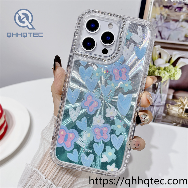 laser light 3 in 1 butterfly flowers case