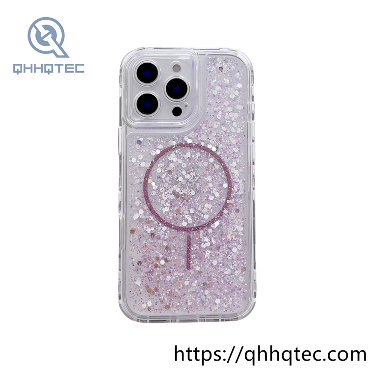 full sequins 3 in 1 magnetic 360 case