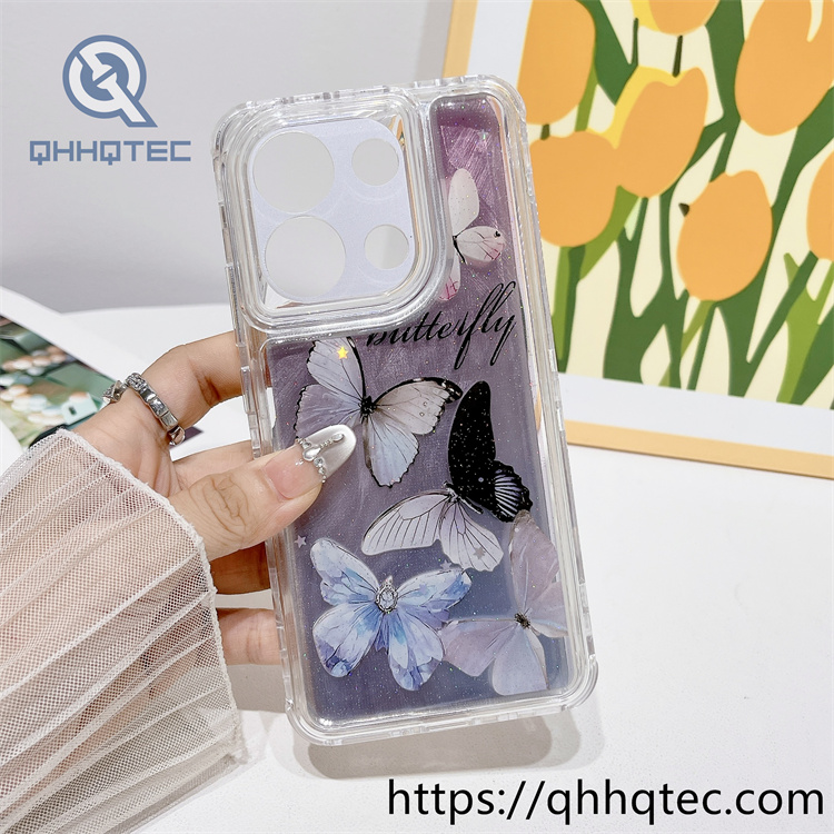 laser flim 4 in 1 butterfly phone case