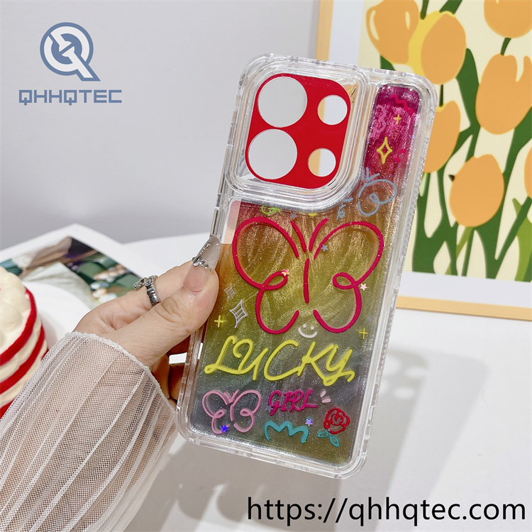 laser flim 4 in 1 butterfly phone case