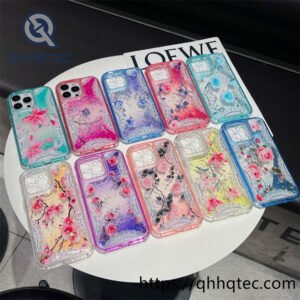 3 in 1,360 protect case,pearl decoration,flowers case,Floral lace pattern,len protect,transparent solid color
