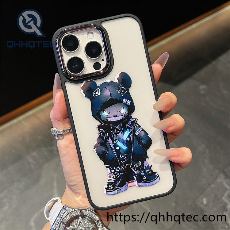 animal painting transparent phone case