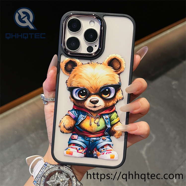 animal painting transparent phone case