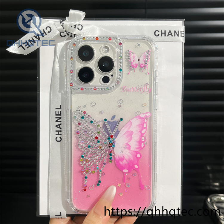 gradient butterfly 3 in 1 diamonds case