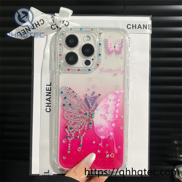 gradient butterfly 3 in 1 diamonds case