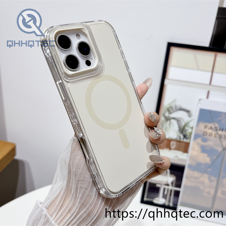 transparent frame 3 in 1 simplicity magsafe case