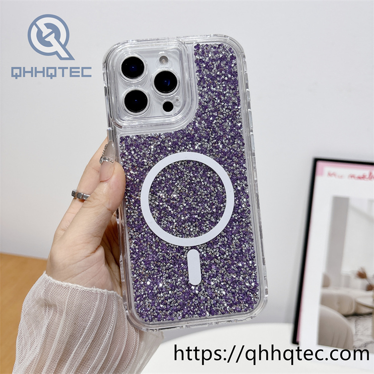 broken diamonds 3 in 1 colored magsafe case