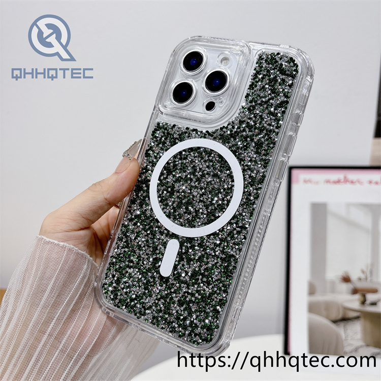 broken diamonds 3 in 1 colored magsafe case