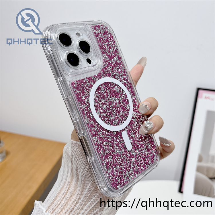 broken diamonds 3 in 1 colored magsafe case