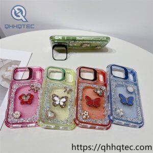 surrounded sequins butterfly 3 in 1 pop case