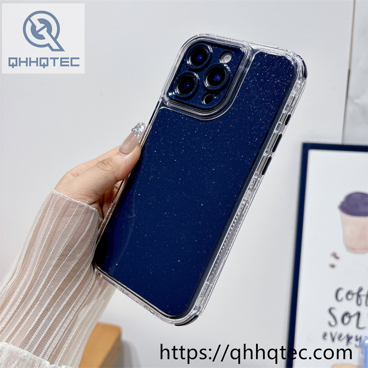 solid color fine shimmer 3 in 1 case