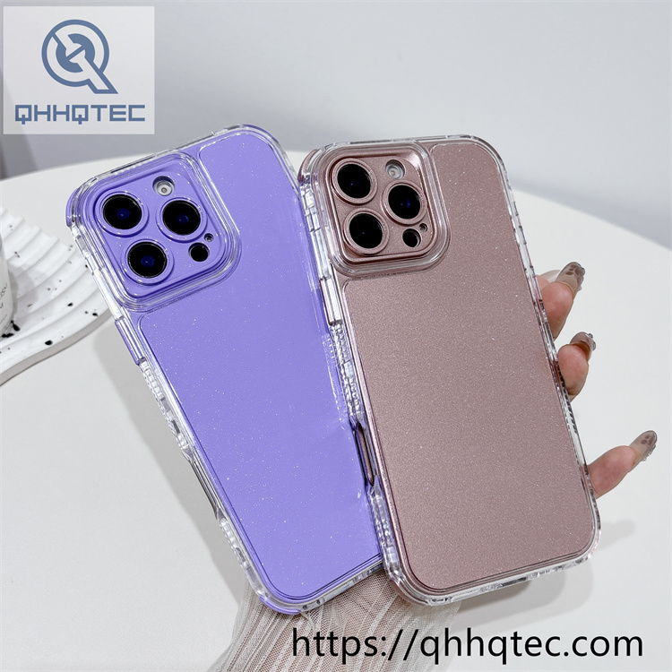 solid color fine shimmer 3 in 1 case