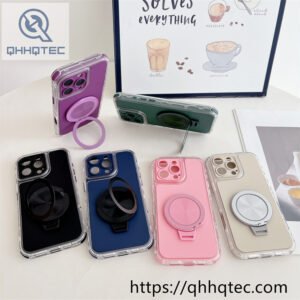 rotating magnetic solid color 3 in 1 case