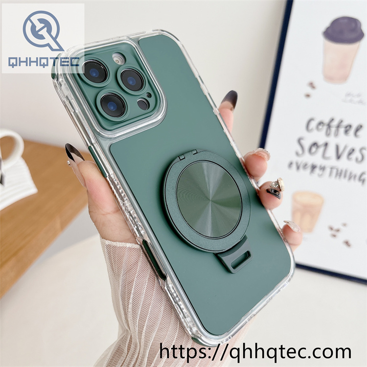 rotating magnetic solid color 3 in 1 case