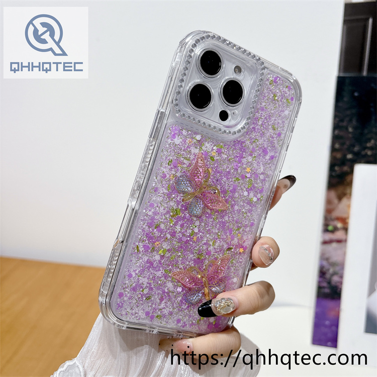 amber butterfly diamonds 3 in 1 shiny case