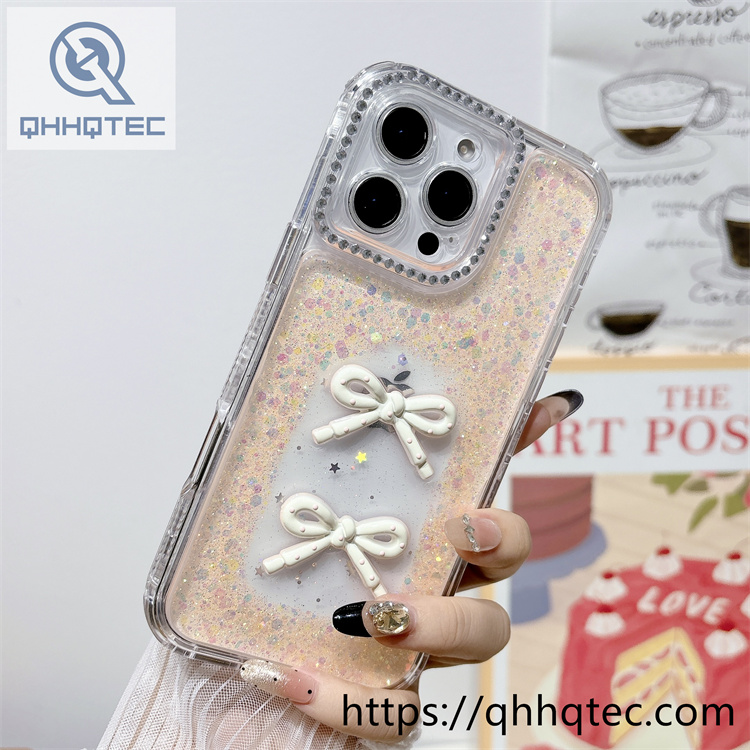 tie glitter dripping 3 in 1 color case