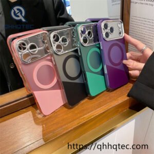 color blocked matte magsafe case