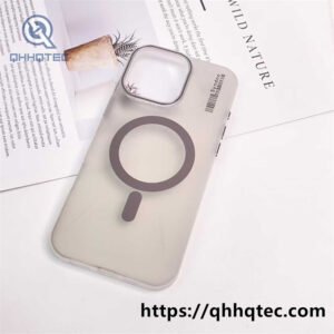 colored matte magsafe clear case