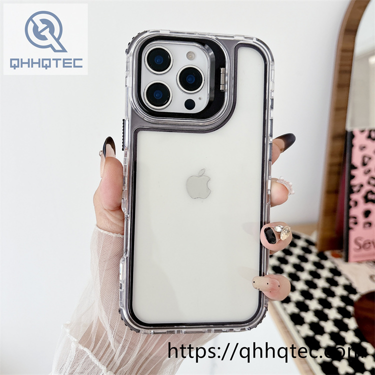 len holder plating 3 in 1 clear case