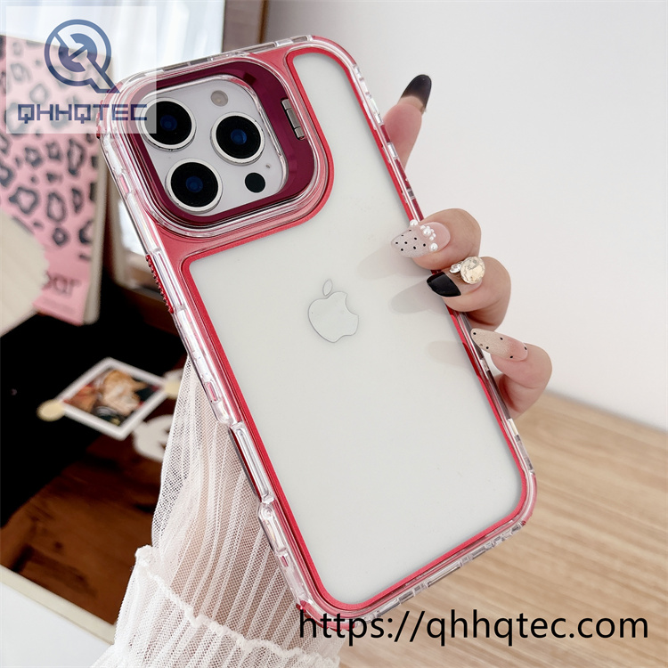 len holder plating 3 in 1 clear case