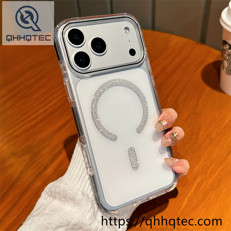 color block diamonds magsafe ring case