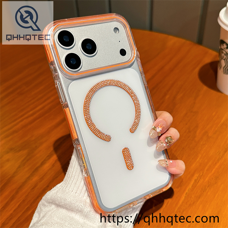 color block diamonds magsafe ring case