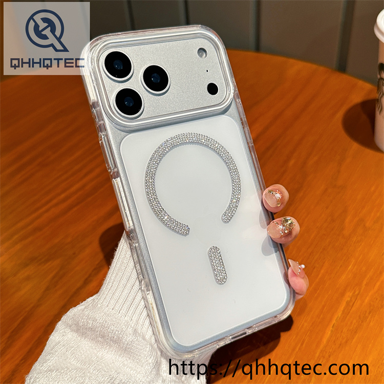 color block diamonds magsafe ring case