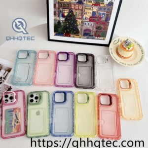 glitter clear 3 in 1 card bag case