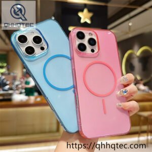 bright glitter magsafe clear case