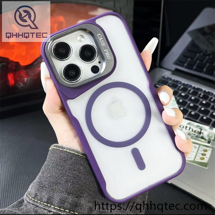 camera bracket,magnetic ring,back panel design,convenient anti-drop,semi-transparent case,frosted case,matte case
