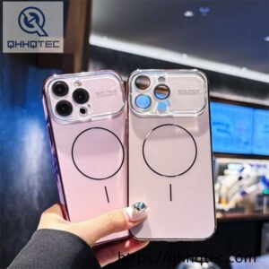 clear glass lens magsafe case