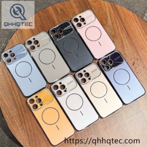 clear glass lens magsafe case