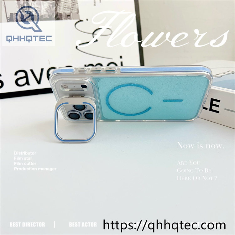 stand glitter clear magsafe case