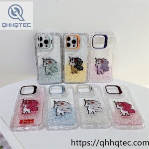 unicorn shiny 3 in 1 case holder