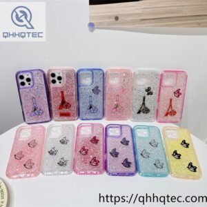 tower butterfly flower 3 in 1 case