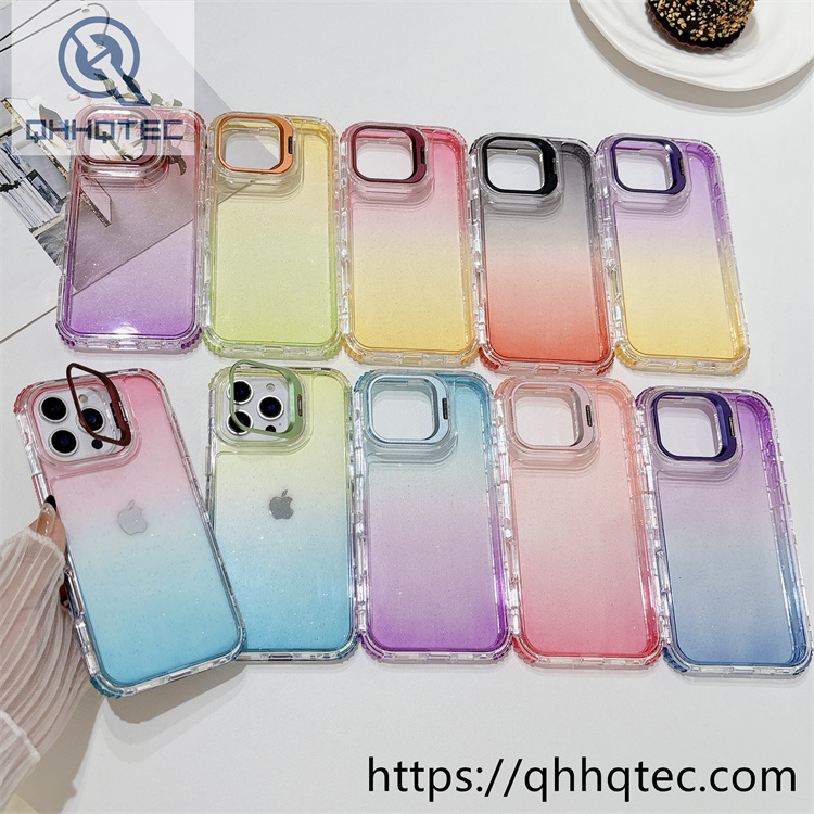 two colors gradient 3 in 1 case bracket