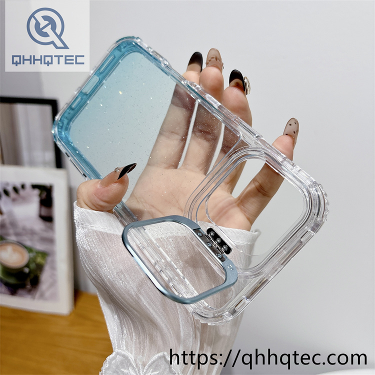 color gradient 3 in 1 glitter case