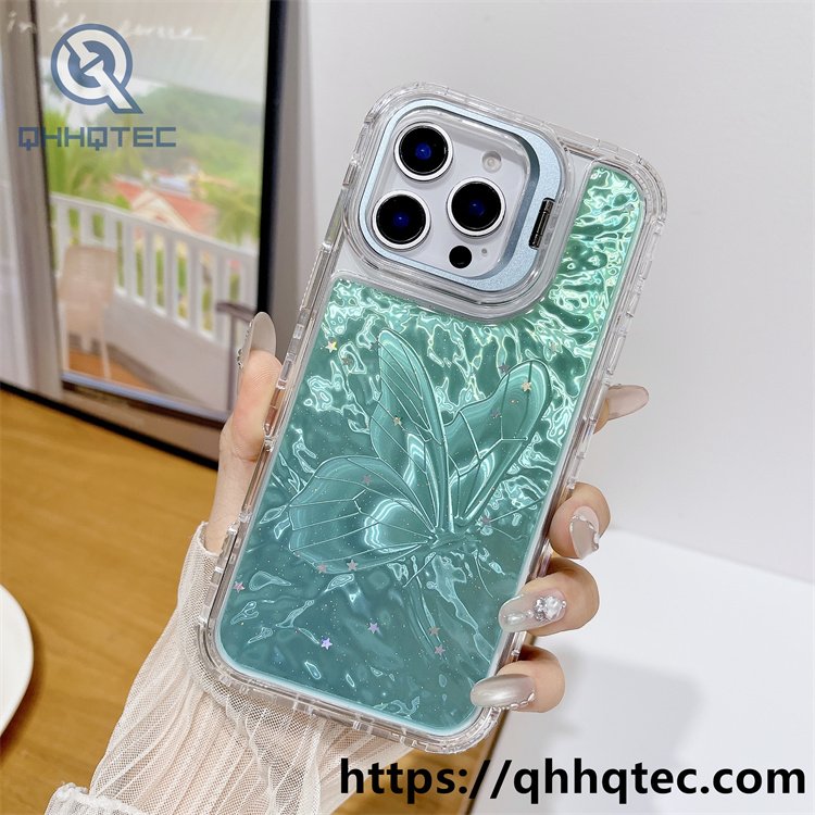 sparkling butterfly 3 in 1 stand case