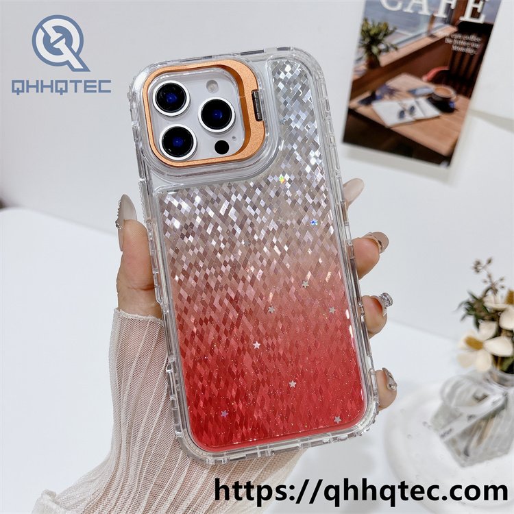 rhombus flake 3 in 1 metal bracket case