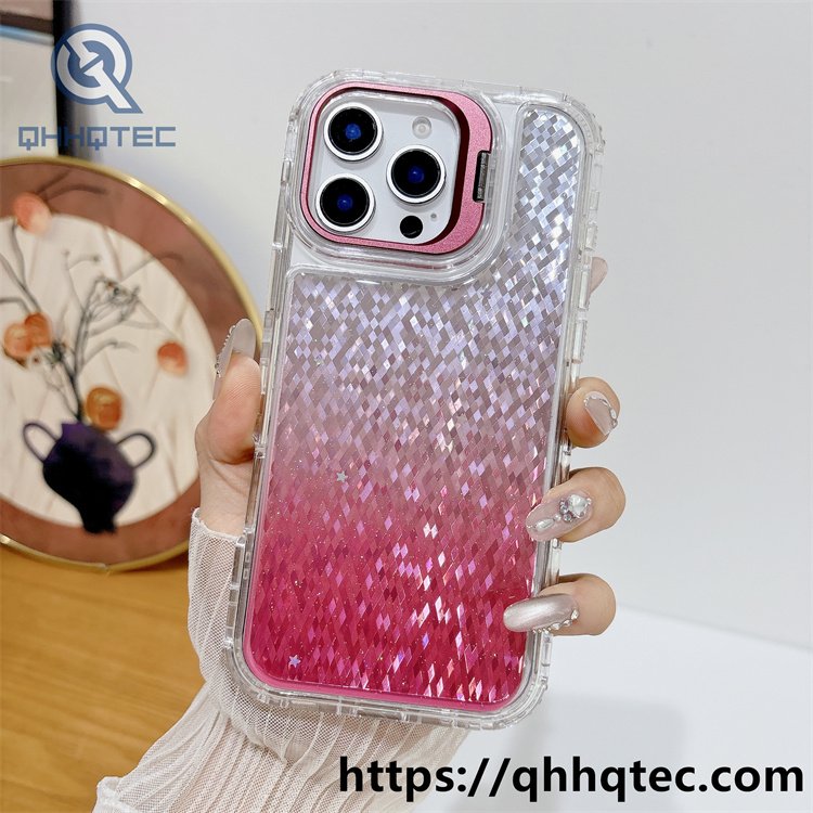 rhombus flake 3 in 1 metal bracket case