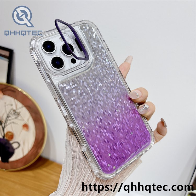 rhombus flake 3 in 1 metal bracket case