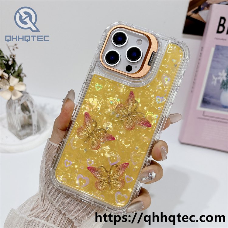 three butterfly 3in1 metal bracket case